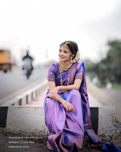 Amazing Blue Banarasi Silk Weaving With Zari Border Saree