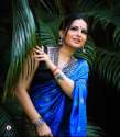 Awesome Blue Zari Weaving Banarasi Soft Silk Saree With Blouse thumb 2