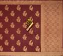 Awesome Maroon Zari Weaving Banarasi Soft Silk Saree With Blouse thumb 6