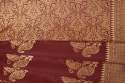 Awesome Maroon Zari Weaving Banarasi Soft Silk Saree With Blouse thumb 7