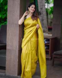 Awesome Yellow Zari Weaving Banarasi Soft Silk Saree With Blouse