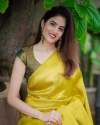 Awesome Yellow Zari Weaving Banarasi Soft Silk Saree With Blouse thumb 5
