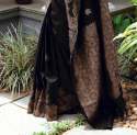 Black color Banarasi Soft Silk Saree With Matching Blouse thumb 7