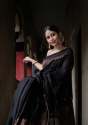 Black color kanchipuram silk saree with zari work thumb 9