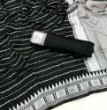Black Colour Partywear Banarasi Soft Silk Saree thumb 9