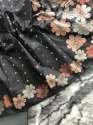 BLACK GOLD & COOPER &SILVER ZARI WEAVING BANARASI SOFT SILK SAREE  thumb 6