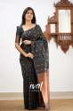 Black Zari Woven Kanjivaram Silk Wedding Saree