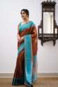 Coffee Color Soft Kanjivaram SilkWedding Saree With Blouse thumb 2
