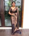 Copper Zari Banarasi Art Silk Saree  thumb 4