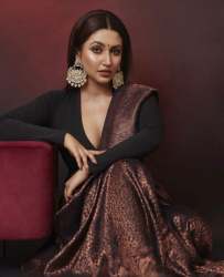 Copper Zari Brown Banarasi Saree 