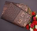 Copper Zari Brown Banarasi Saree  thumb 1