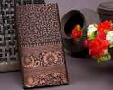 Copper Zari Brown Banarasi Saree  thumb 5