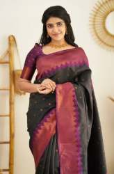 Esomic Presents Jacquard Jari Work Banarasi Saree 