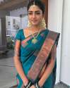 Fabulous Rama Banarasi Pure Silk Kanjivaram Saree With Blouse thumb 2