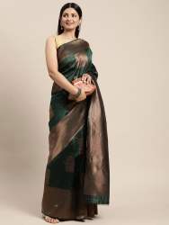 Green Colour Lovely Banarasi Soft Silk Kanjivaram Saree
