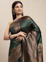 Green Colour Lovely Banarasi Soft Silk Kanjivaram Saree thumb 2
