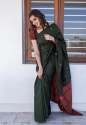 Heart Winning green Soft Silk Saree thumb 1