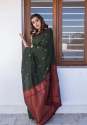 Heart Winning green Soft Silk Saree thumb 3