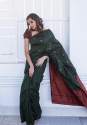 Heart Winning green Soft Silk Saree thumb 4