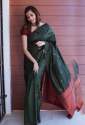 Heart Winning green Soft Silk Saree thumb 6