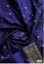 Latest Blue Colour Handloom Weaving Saree thumb 2