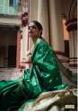 Latest Green Colour Handloom Weaving Saree thumb 1
