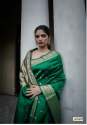 Latest Green Colour Handloom Weaving Saree thumb 12