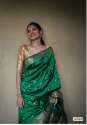 Latest Green Colour Handloom Weaving Saree thumb 8