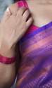 Latest Purple Kanjivaram Silk Saree With Blouse thumb 13