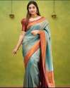 Party wear Soft Banarasi Silk Saree  thumb 8