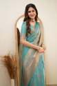 Party Wear Soft Silk Banarasi Saree  thumb 16