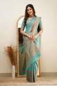 Party Wear Soft Silk Banarasi Saree  thumb 17