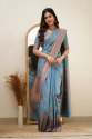 Party Wear Soft Silk Banarasi Saree  thumb 19