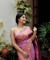 PINKIST LAVENDER BANARASI SOFT SILK SAREE