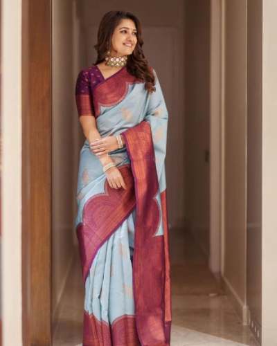 Premium quality Kanjivaram Soft Silk Saree 