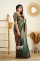 Pretty Green Colour Banarasi Pure Silk Kanjivaram Saree With Blouse thumb 11