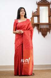 Red Zari Woven Kanjivaram Silk Wedding Saree