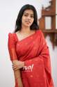 Red Zari Woven Kanjivaram Silk Wedding Saree thumb 6