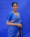 ROYAL BLUE BANARASI SOFT SILK SAREE  thumb 2