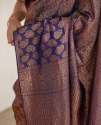 Solid Jacquard Weave Banarasi Silk Saree  thumb 6