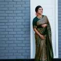 Solid Jacquard Weave Banarasi Silk Saree  thumb 9