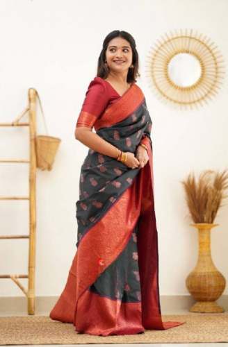 Traditional Banarasi Silk Saree by Esomic Export 