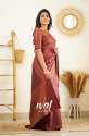 Traditional Maroon Banarasi Pure Silk Kanjivaram Saree With Blouse thumb 3