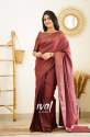 Traditional Maroon Banarasi Pure Silk Kanjivaram Saree With Blouse thumb 4