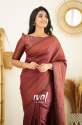 Traditional Maroon Banarasi Pure Silk Kanjivaram Saree With Blouse thumb 6