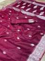 Wine Color Kanjivaram Cotton Silk Saree thumb 3
