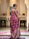 WINE  SAREES WITH HEAVY BROCADE WORK AND GOLD ZARI WORK BANARASI SOFT SILK SAREE  thumb 3