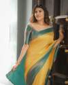 YELLOW BANARASI SOFT SILK SAREE WITH BEAUTIFUL BLOUSE thumb 1