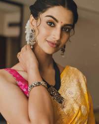 Yellow color Banarasi Soft Silk Saree