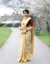 Yellow Colour Lovely Banarasi Soft Silk Kanjivaram Saree thumb 3